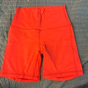 Lululemon align shorts 6” love red size 4 NWOT